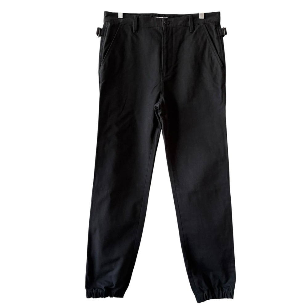Helmut Lang Black Elastic Cuff Trousers